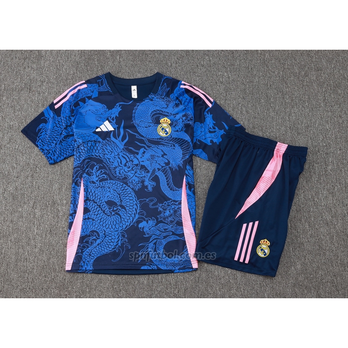 Chandal del Real Madrid Dragon Manga Corta 2024-2025 Azul - Pantalon Corto